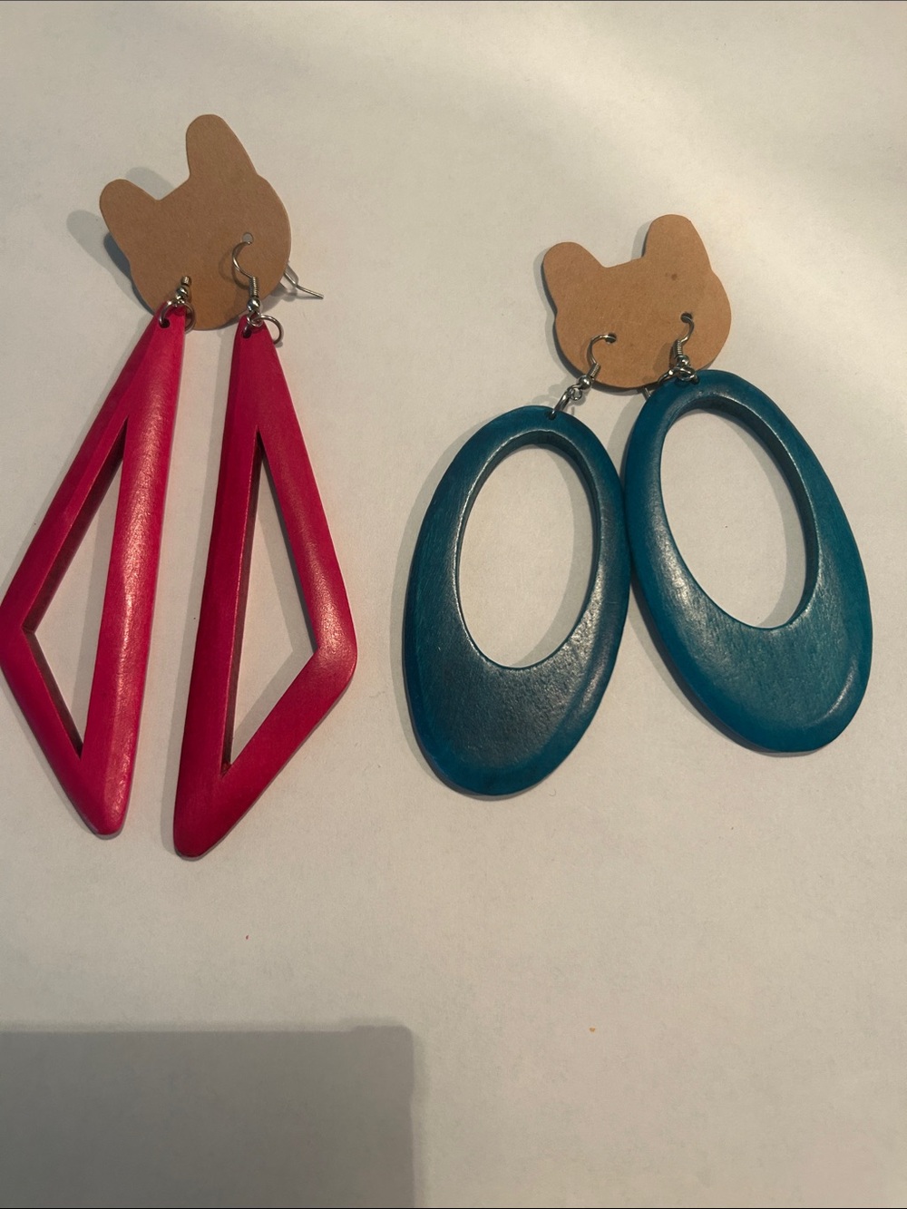 Wooden Earrings (2pair) NWOT